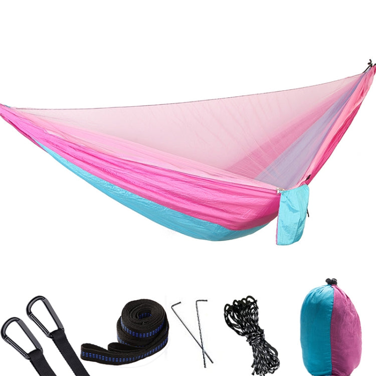 Portable Outdoor Parachute Hammock with Mosquito Nets