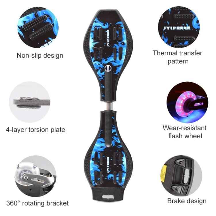 Fashion Two-wheeled Skateboard Luminous Flash Wheel Vitality Board