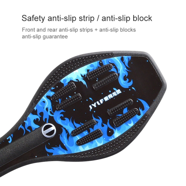 Fashion Rocket Pattern Two-wheeled Skateboard Luminous Flash Wheel Vitality Board