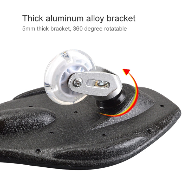 Fashion Rocket Pattern Two-wheeled Skateboard Luminous Flash Wheel Vitality Board