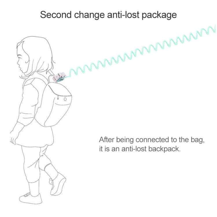 Happywalk Kids Safety Anti Lost Wrist Link Traction Rope with Induction Lock, Length: 2m