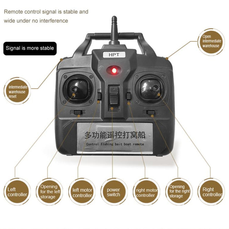 D06 Intelligent Remote Control Double Warehouse Nest Ship(Black)