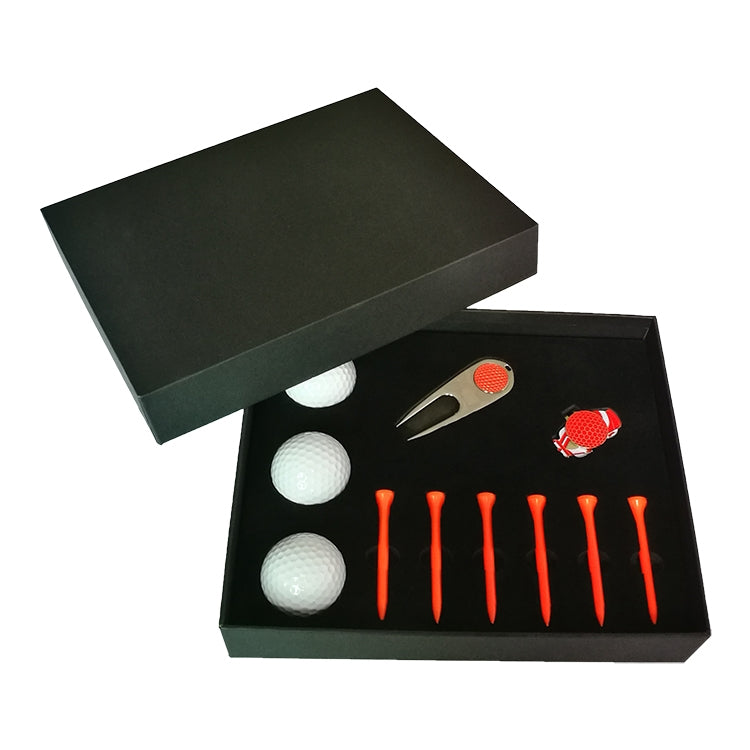 11 in 1 6 Golf Tees + Divot Tool + 3 Golf Balls Gift Box Set