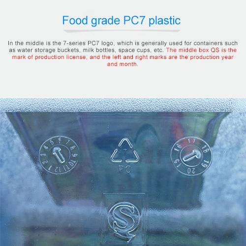 Food Grade PC Drinking Water Storage Bucket Outdoor Camping Accessories, Capacity: 5L
