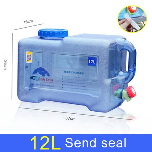Food Grade PC Drinking Water Storage Bucket Outdoor Camping Accessories, Capacity: 12L