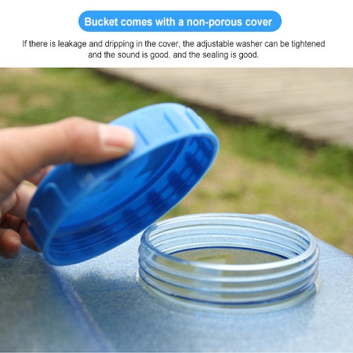 Food Grade PC Drinking Water Storage Bucket Outdoor Camping Accessories, Capacity: 12L