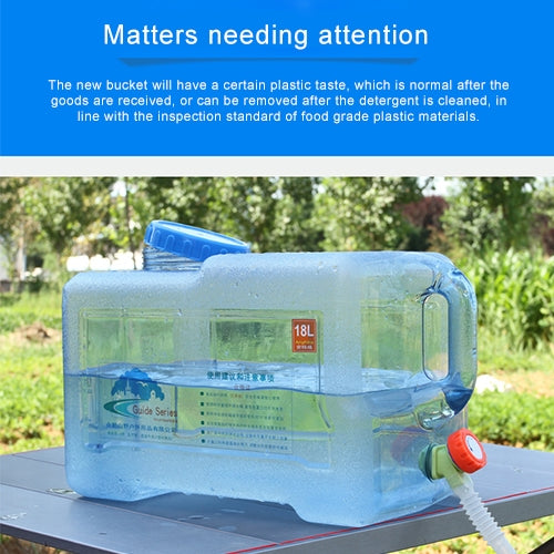 Food Grade PC Drinking Water Storage Bucket Outdoor Camping Accessories, Capacity: 12L