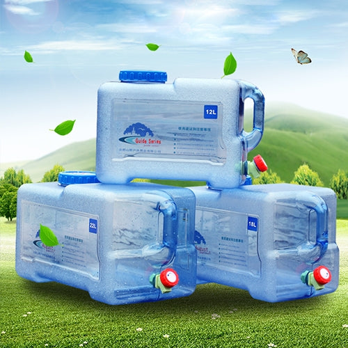 Food Grade PC Drinking Water Storage Bucket Outdoor Camping Accessories, Capacity: 22L
