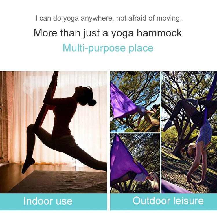 Household Handstand Elastic Stretching Rope Aerial Yoga Hammock Set