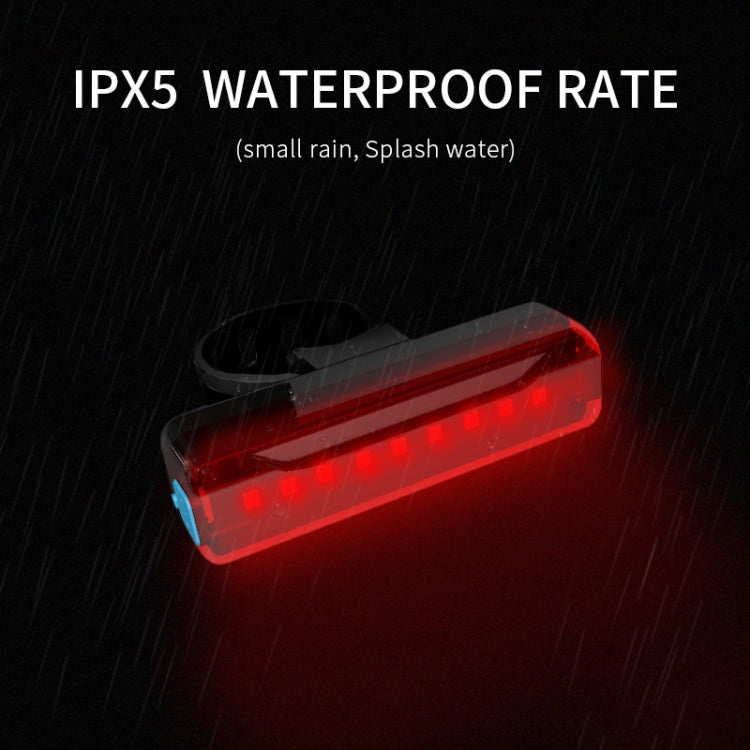 A02 Bicycle Taillight Bicycle Riding Motorcycle Electric Car LED Mountain Bike USB Charging Safety Warning Light (100 Hours, Plastic Bag)