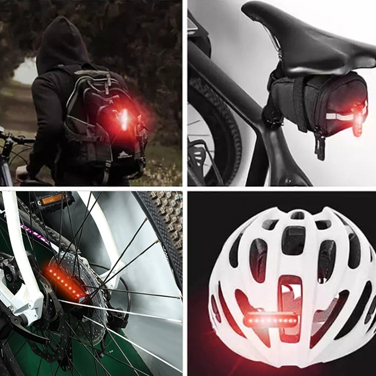 A02 Bicycle Taillight Bicycle Riding Motorcycle Electric Car LED Mountain Bike USB Charging Safety Warning Light (3 Hours, Color Box)