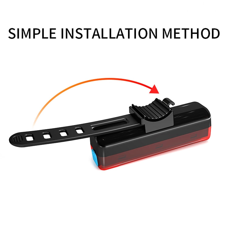 A02 Bicycle Taillight Bicycle Riding Motorcycle Electric Car LED Mountain Bike USB Charging Safety Warning Light (6 Hours, Color Box)