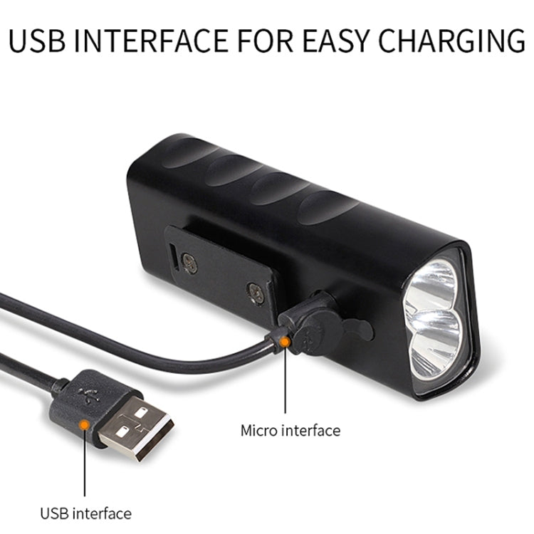 BX2 USB Charging Bicycle Light Front Handlebar Led Light (3 Hours, L2+A02 Lamp)