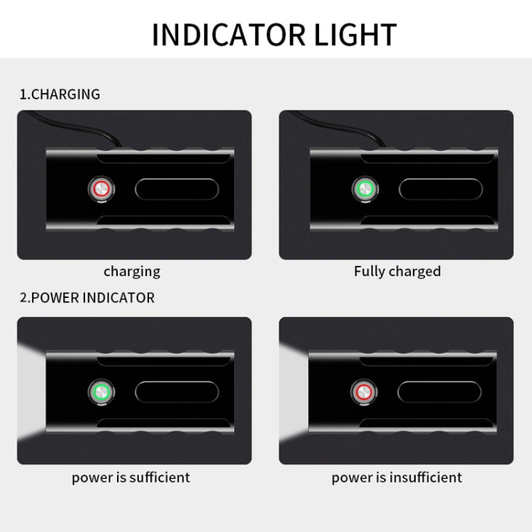 BX2 USB Charging Bicycle Light Front Handlebar Led Light (3 Hours, T6 Lamp Beads)