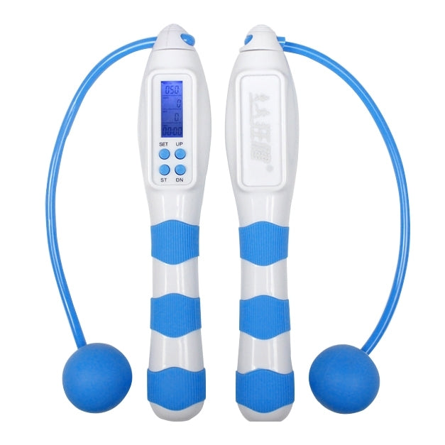 Professional Magnetron Counting Jump Rope Sport Ball Counter Skipping with LED Blue Backlit Display