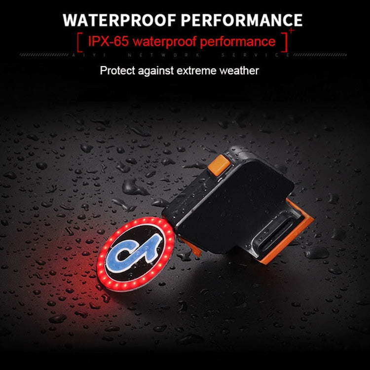 USB Charging Red Blue Color Riding Light Rear Lamp Safety Warning Light (Capricorn Style)