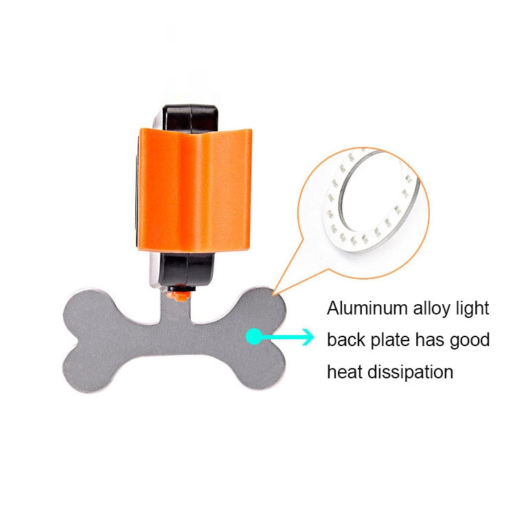 USB Charging Red Blue Color Riding Light Rear Lamp Safety Warning Light (Capricorn Style)