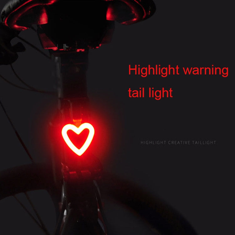 USB Charging Red Blue Color Riding Light Rear Lamp Safety Warning Light (Aquarius Style)