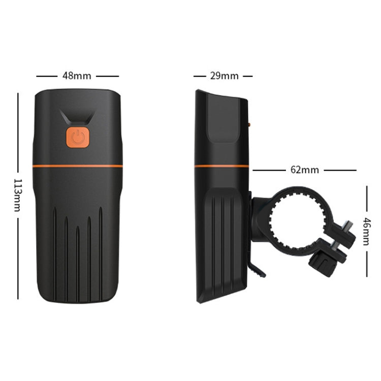 TK3 USB Charging Bicycle Light LED Flashlight (5 Hours, T6 Lamp Beads)