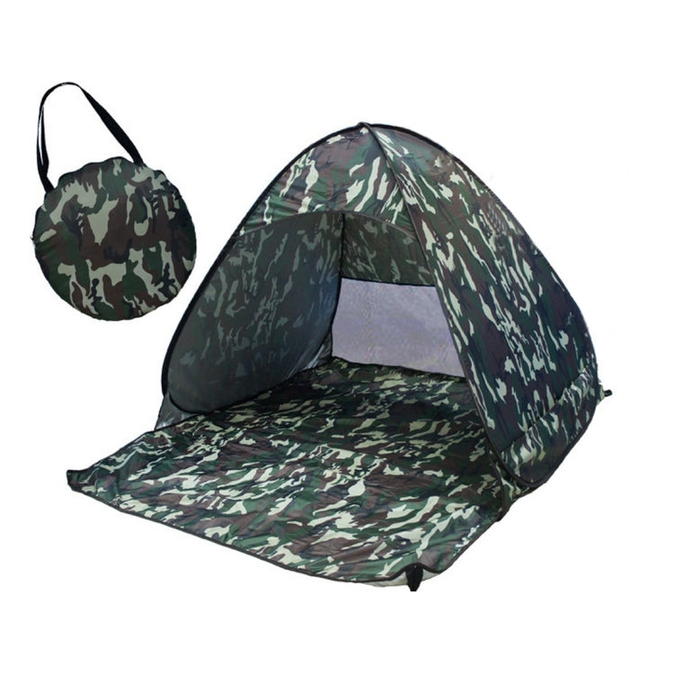 Foldable Free to Build Automatic Quick Speed Open Outdoor Camping Beach Tent with Carrying Bag for 2 Adult or 3 Children Use, Size: 1.65x1.5x1.1m
