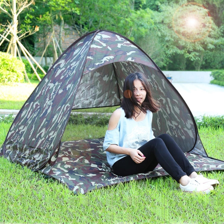 Foldable Free to Build Automatic Quick Speed Open Outdoor Camping Beach Tent with Carrying Bag for 2 Adult or 3 Children Use, Size: 1.65x1.5x1.1m