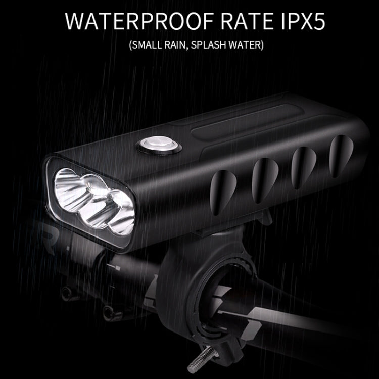 BX3 USB Charging Bicycle Light Front Handlebar Led Light (5 Hours, T6+A02 Lamp)