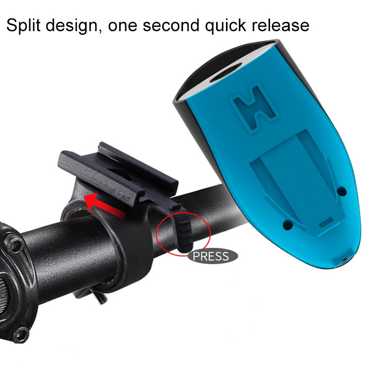 USB Charging Bike LED Riding Light ,Charging 6 Hours(Black)