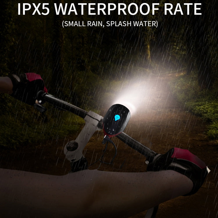 USB Charging Bike LED Riding Light ,Charging 6 Hours(Black)