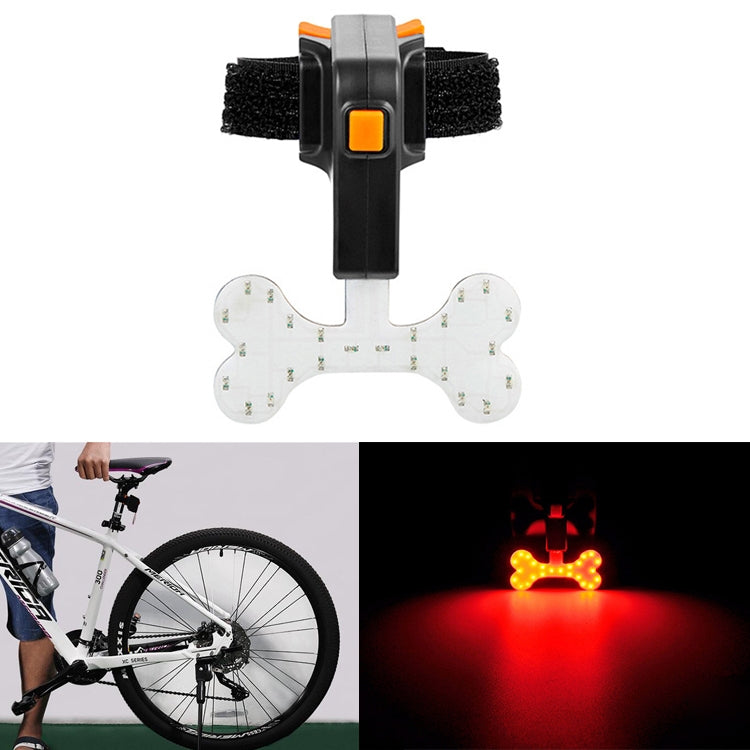 USB Charging Riding Light Rear Lamp Safety Warning Light (Bone Style)