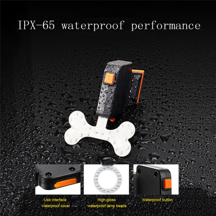 USB Charging Riding Light Rear Lamp Safety Warning Light (Round Shape Style)