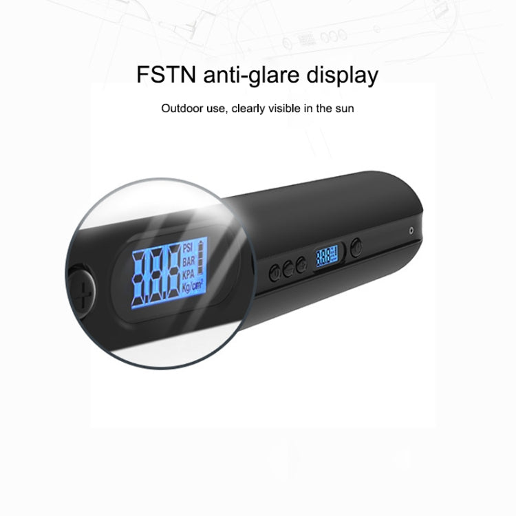 150PSI Multi-function Bike Air Pressure Pump Electric Inflator Bicycle Cycle Light Rechargeable Cordless Tire Pump