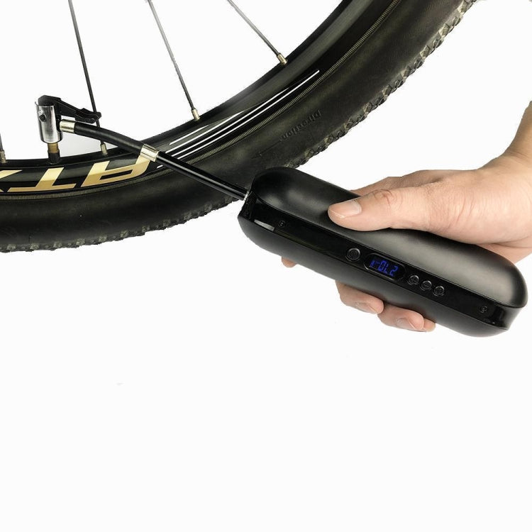150PSI Multi-function Bike Air Pressure Pump Electric Inflator Bicycle Cycle Light Rechargeable Cordless Tire Pump