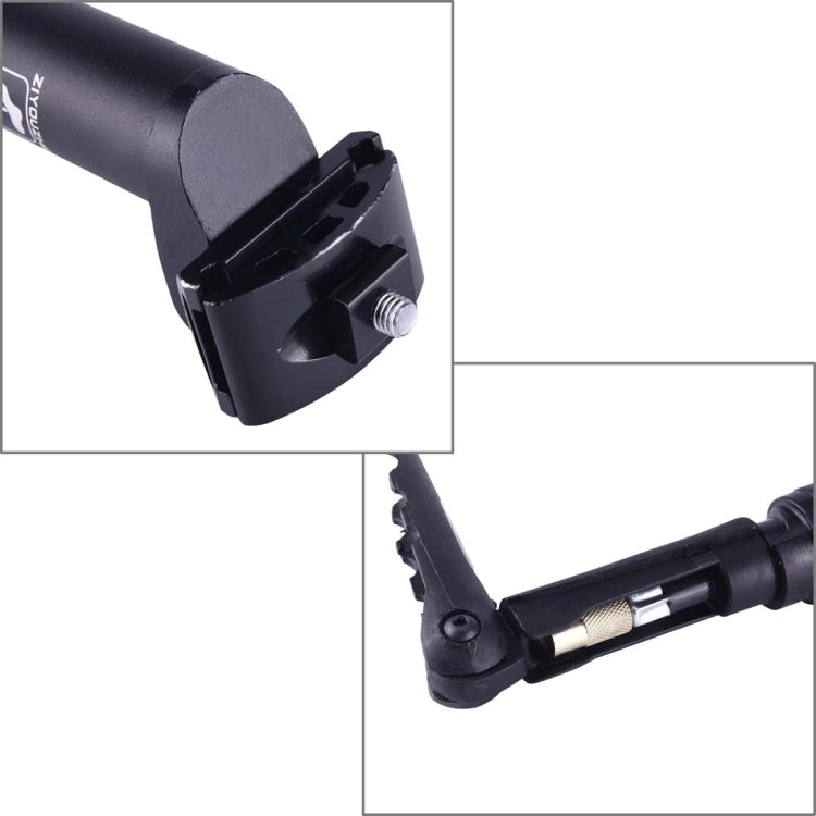 2 in 1 31.6mm*300mm Bike Seatpost Combo Pump Bicycle Pump Portable Aluminum Bike Seat Tube