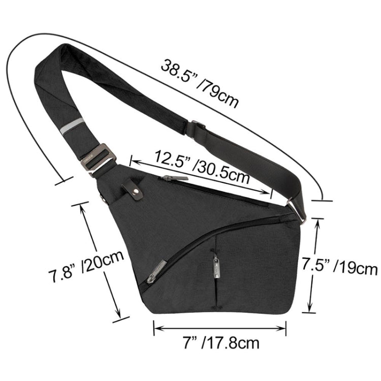 B13 Osoce Second Generation Outdoor Large Capacity Wear-Resistant Triangle Bag Slant Across Waterproof Single Shoulder Backpack