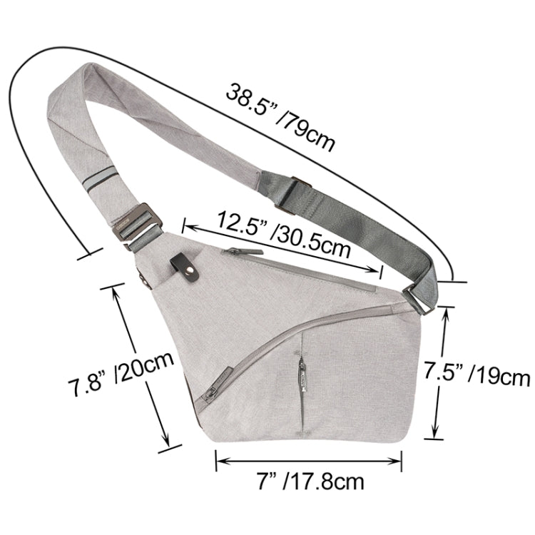 B13 Osoce Second Generation Outdoor Large Capacity Wear-Resistant Triangle Bag Slant Across Waterproof Single Shoulder Backpack