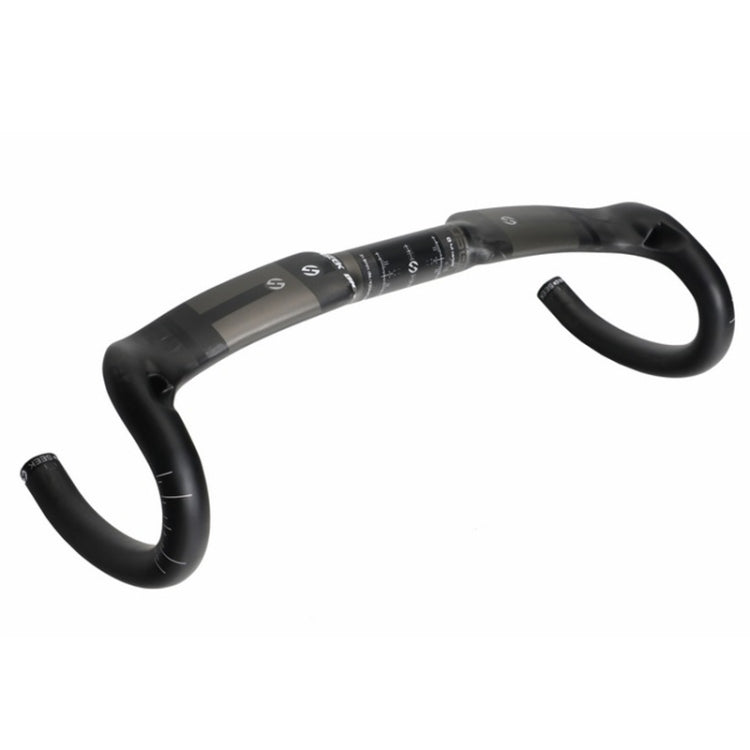 TOSEEK UD Carbon Fiber Texture Road Bike Handlebar, Size: 400mm (UD Matte)