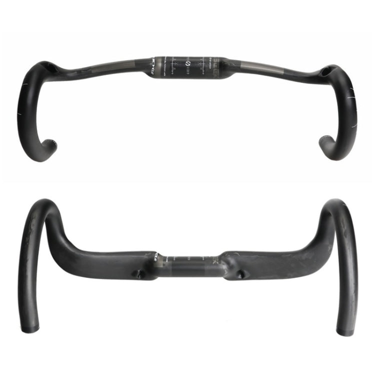 TOSEEK UD Carbon Fiber Texture Road Bike Handlebar, Size: 400mm (UD Matte)