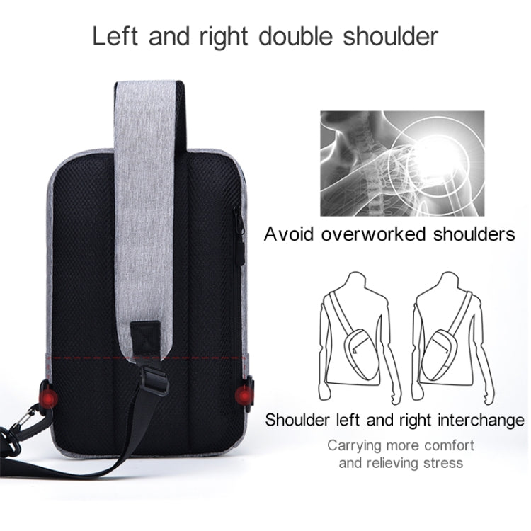 B19 Osoce Outdoor Large Capacity Slant Across Waterproof Business Single Shoulder Backpack