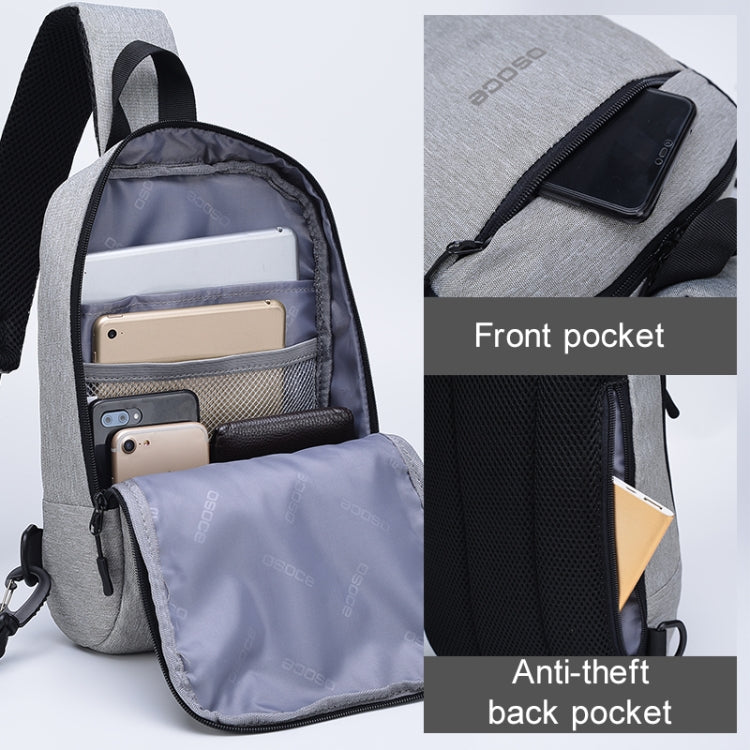B19 Osoce Outdoor Large Capacity Slant Across Waterproof Business Single Shoulder Backpack