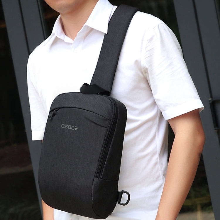B19 Osoce Outdoor Large Capacity Slant Across Waterproof Business Single Shoulder Backpack