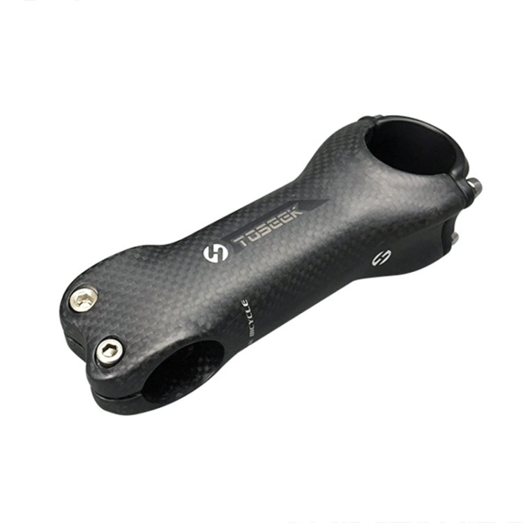 TOSEEK All Carbon Fiber 3KUD Texture Road Mountain Bike Ultra-light Handlebar Stem Riser Faucet, Size: 6 Degree, 120mm (Matte)