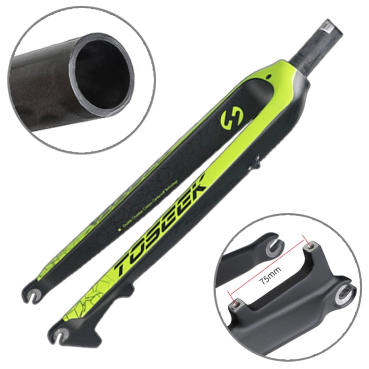 TOSEEK Ultra Light 26 Inch 385mm Mountain Bike Full Carbon Front Fork Straight Tube Disc Brake