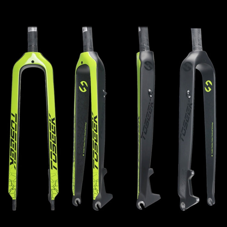 TOSEEK Ultra Light 27.5 Inch 405mm Mountain Bike Full Carbon Front Fork Straight Head Tube Disc Brake