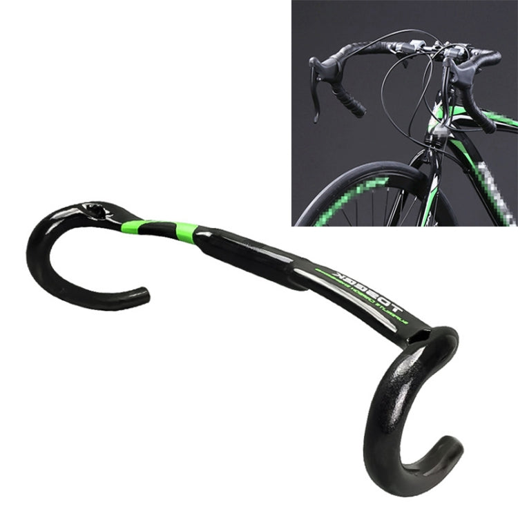 TOSEEK 3T Carbon Fiber Inside Line Bending Handle Road Bike Handlebar, Size: 400mm