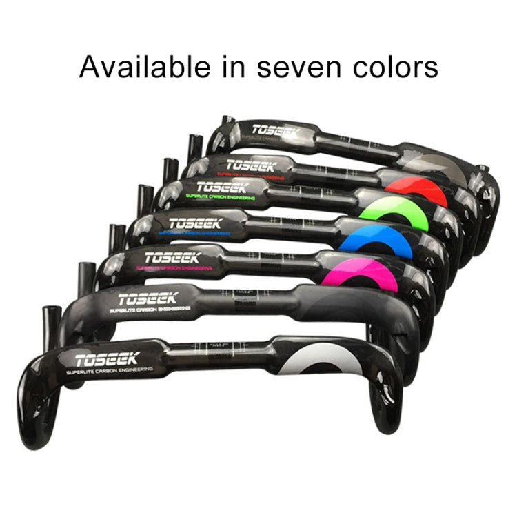 TOSEEK 3T Carbon Fiber Inside Line Bending Handle Road Bike Handlebar, Size: 400mm