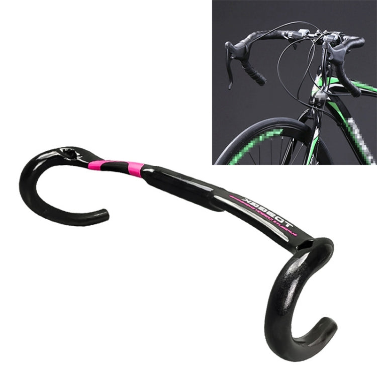 TOSEEK 3T Carbon Fiber Inside Line Bending Handle Road Bike Handlebar, Size: 420mm