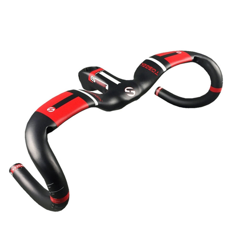 TOSEEK UD Carbon Fiber Ultralight Road Bike Handlebar, Size: 420x100mm