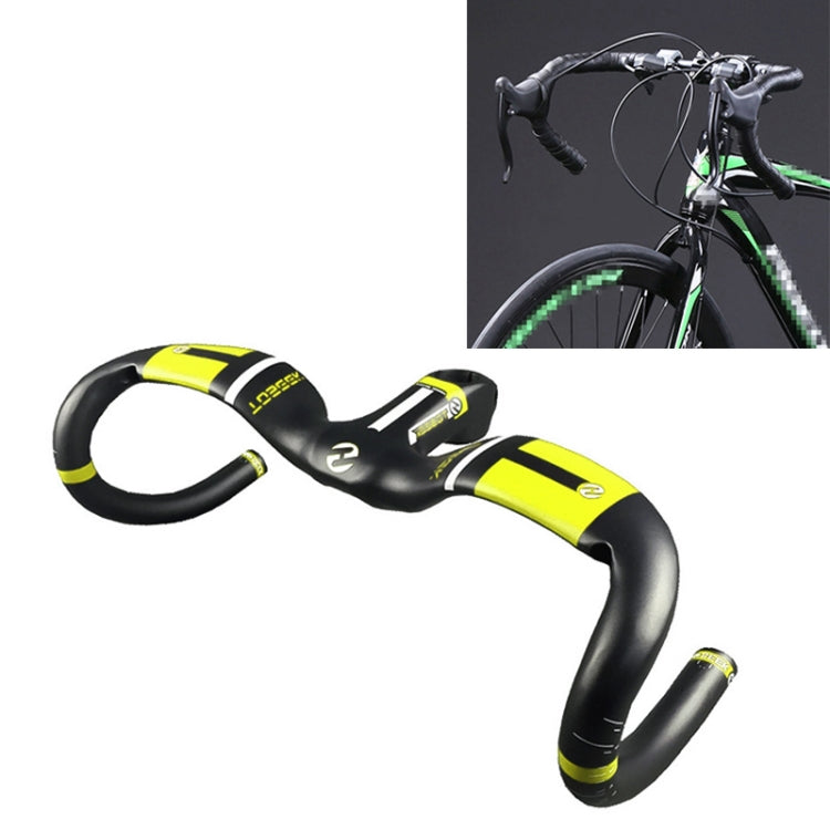 TOSEEK UD Carbon Fiber Ultralight Road Bike Handlebar, Size: 420x100mm