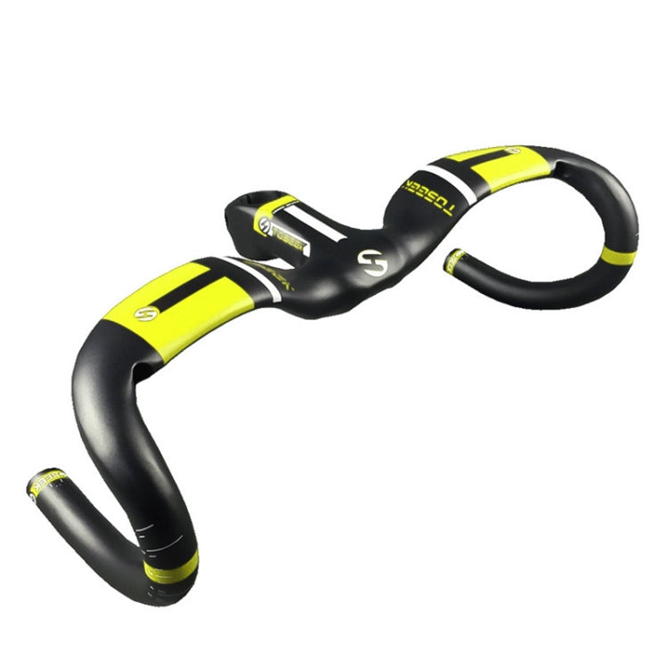 TOSEEK UD Carbon Fiber Ultralight Road Bike Handlebar, Size: 420x100mm