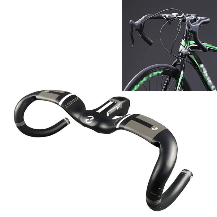 TOSEEK UD Carbon Fiber Ultralight Road Bike Handlebar, Size: 420x120mm